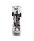 Men’s Beveled Tungsten Black & Grey Camo Pattern Wedding Ring - 8 mm