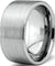 Men’s Classic Tungsten Wedding Band Pipe Cut Extra Wide with Brushed Finish - 12mm