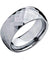 Mens Domed Carbide Tungsten Wedding Ring Diamond Faceted - 8mm