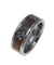 Mens Honu Turtle Tungsten Ring Hawaiian Koa Wood Band Genuine Inlay Comfort Fit - 8mm