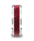 Men’s Purpleheart Wood Inlaid Tungsten Wedding Band With Beveled Edges 8mm