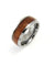 Mens Tungsten Band Genuine Inlay Hawaiian Koa Wood Comfort Fit Ring - 8mm