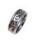 Men’s Tungsten Carbide Ring With Real Hawaiian Koa Wood Inlay Shiny Scroll - 8mm