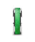 Mens Tungsten Wedding Ring Sparkling Green Inlay Beveled Polished Finish - 8mm