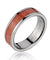 PELLO Titanium Wedding Band with Genuine Pink Wood Inlay - 6mm