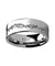 PERU Mountain Range Outdoors Ring Engraved Flat Tungsten - 4mm - 12mm