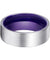 Pierre Flat Men’s Tungsten Carbide Wedding Ring with Purple Interior - 8mm
