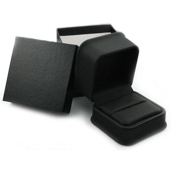 Polished Finish Black & Gray Tungsten Wedding Camo Ring Beveled Edges- 8mm