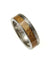 Radley Titanium Scroll Wedding Band Genuine Inlay Hawaiian Koa Wood Ring - 6mm