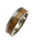 Radley Titanium Scroll Wedding Band Genuine Inlay Hawaiian Koa Wood Ring - 6mm