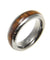 Renee Tungsten Band Ring Comfort Fit Dome Style Genuine Inlay Hawaiian Koa Wood - 6mm