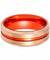 Reston Tungsten Ring Red Groove Center and Anodized Interior Sleeve - 8mm