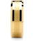 Revere 14k Gold Plated Beveled Tungsten Carbide Ring Brushed Center - 8mm