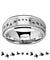 Ruston Engraved Flying Birds Tungsten Carbide Spinner Wedding Band - 8mm