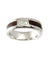 SANI Wedding Band Ring Genuine Hawaiian Koa Wood Eternity Honu Turtle 925 Silver - 6mm