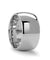 SUEZ Domed Wide White Tungsten Carbide Wedding Band For Men - 12mm