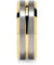 Tungsten Rings for Mens Two Tone Gold Wedding Bands Silver Matte Finish - 8mm