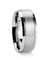 VIBIUS Beveled Tungsten Carbide Wedding Band with Double Grooves 6mm & 8mm