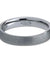 Women’s Classic Domed Tungsten Wedding Band with Brushed Finish - 4mm
