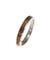 Womens Titanium Wedding Band Genuine Inlay Hawaiian Koa Ring - 3mm