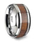 Xander Tungsten Carbide Wedding Band Set With Koa Wood Inlaid - 4mm - 12mm